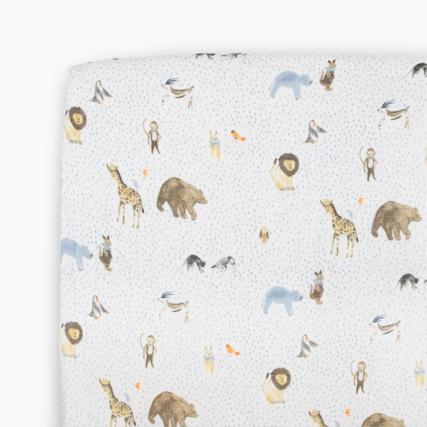 Little Unicorn Cotton Muslin Crib Sheet - Party Animals.