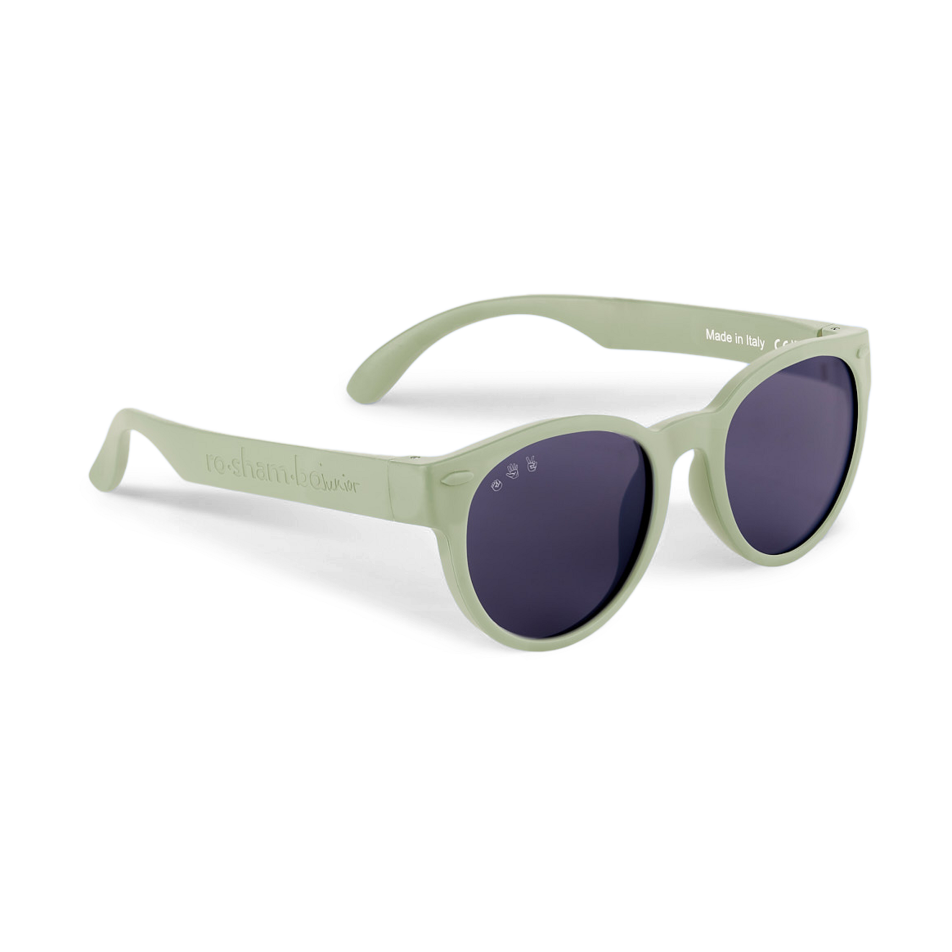 Roshambo Baby Round Polarized Baby Shades - Sage Green, 0-24 M.