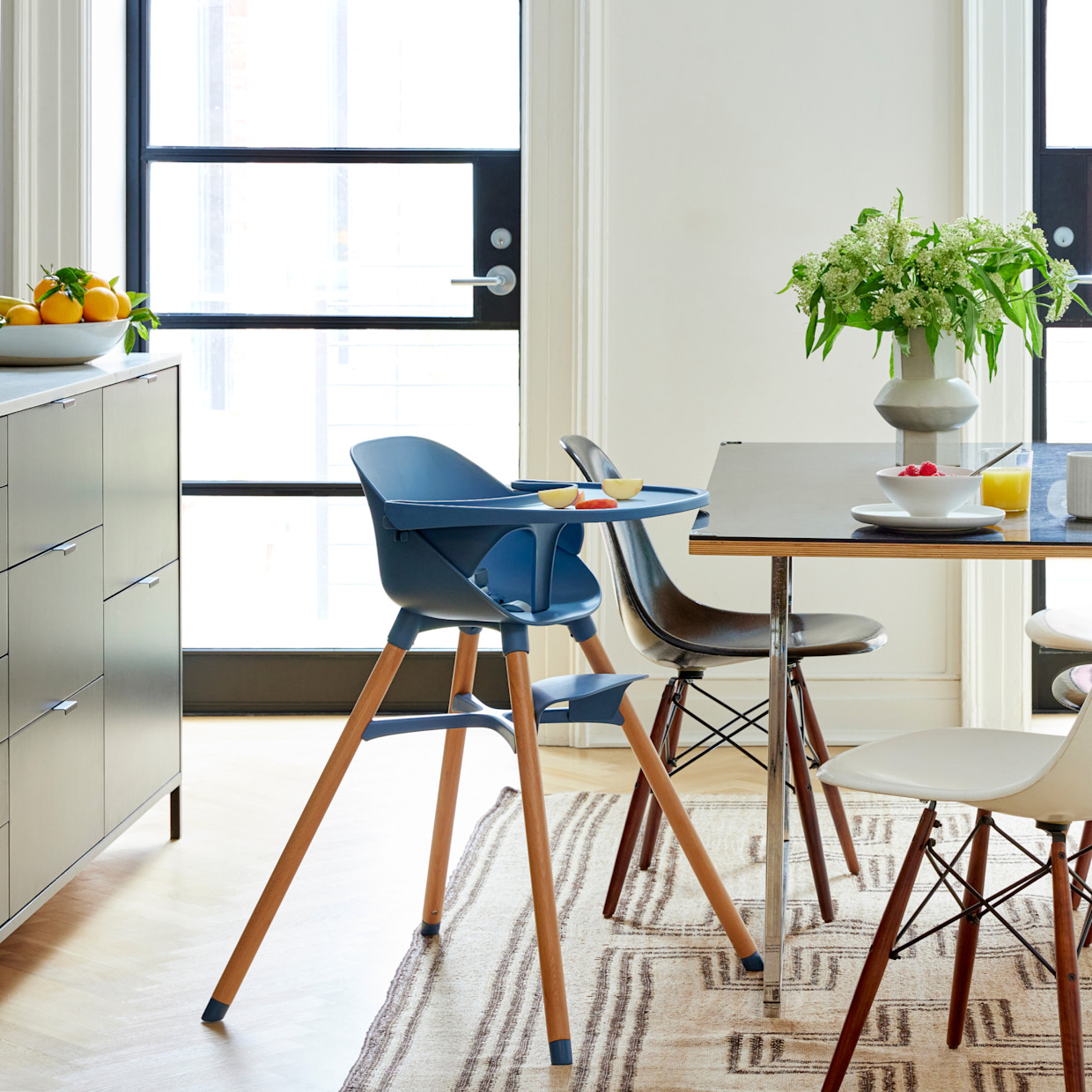 Lalo High Chair - Blueberry.