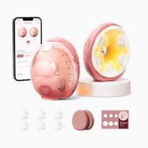 Momcozy W1 Warm-Massage Breast Pump | Wearable, Heated & Cordless
