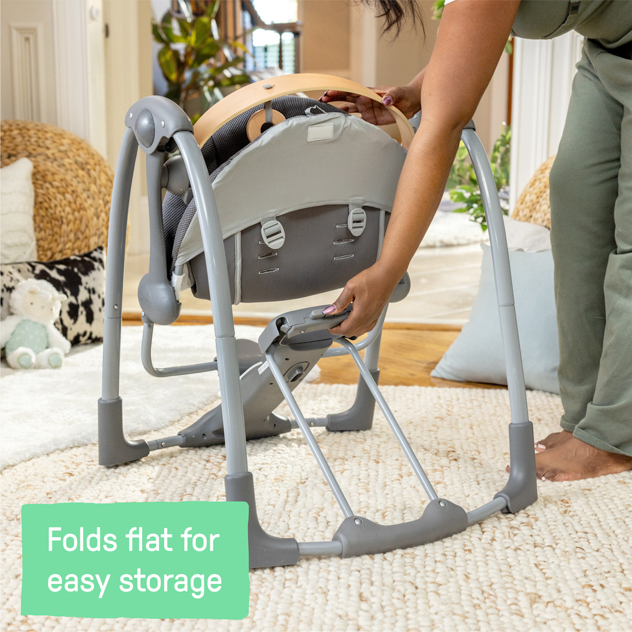 Ingenuity Swing ‘N Go Portable Baby Swing - Wesley.