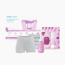 Frida Mom Postpartum Recovery Essentials Kit, Includes Disposable Underwear, Instant Ice Maxi Pads, Perineal Healing Foam, Perineal Healing Pad Liners and Upside Down Peri Bottle (11pc Gift Set)