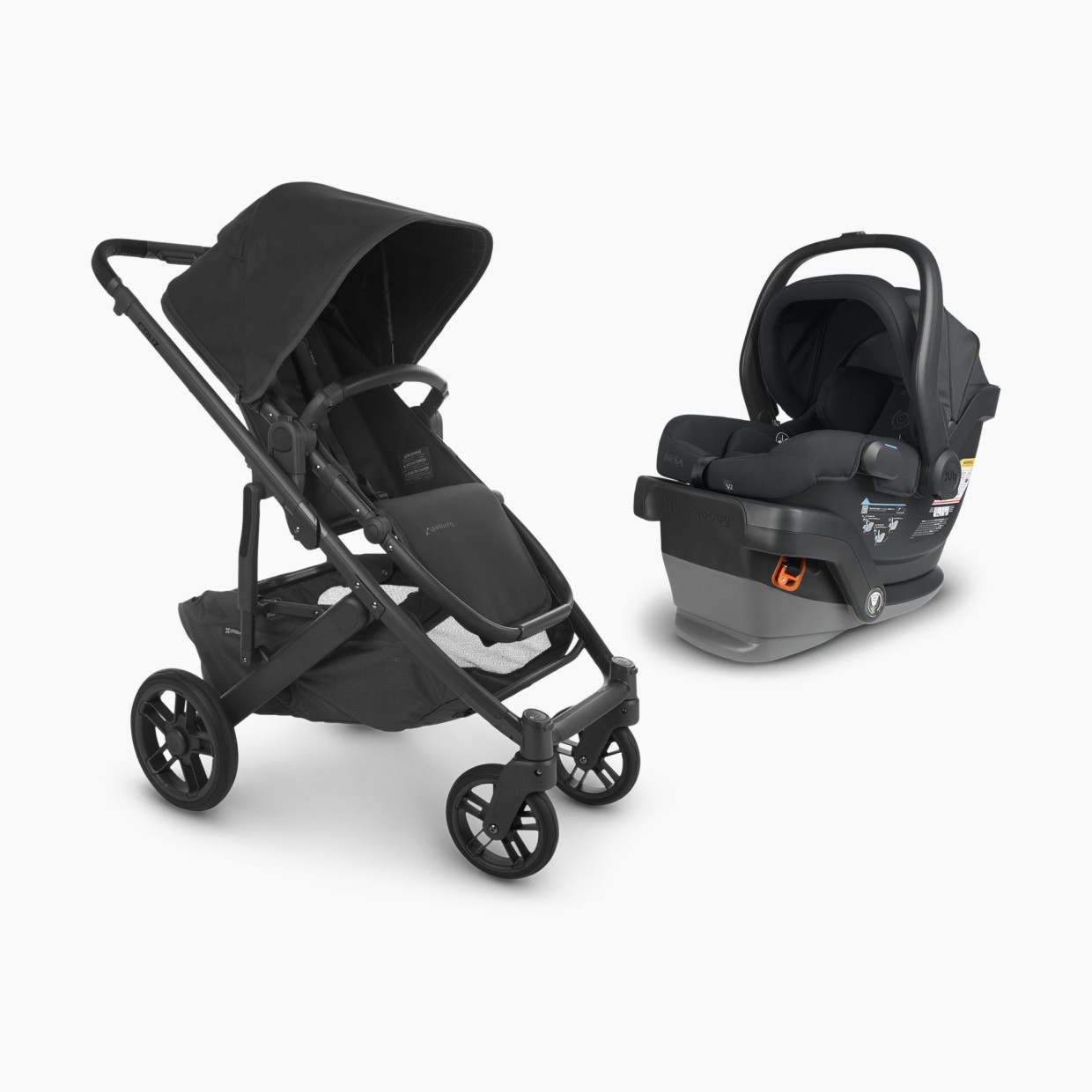 UPPAbaby MESA V2 Infant Car Seat & Cruz V2 Stroller Travel System - Mesa V2 Jake/Cruz V2 Jake.