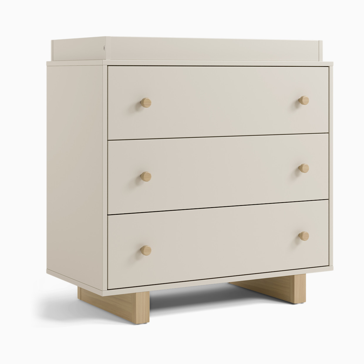 Storkcraft Texas 3 Drawer Chest with Removable Changing Topper - Frosted Oat And Driftwood.