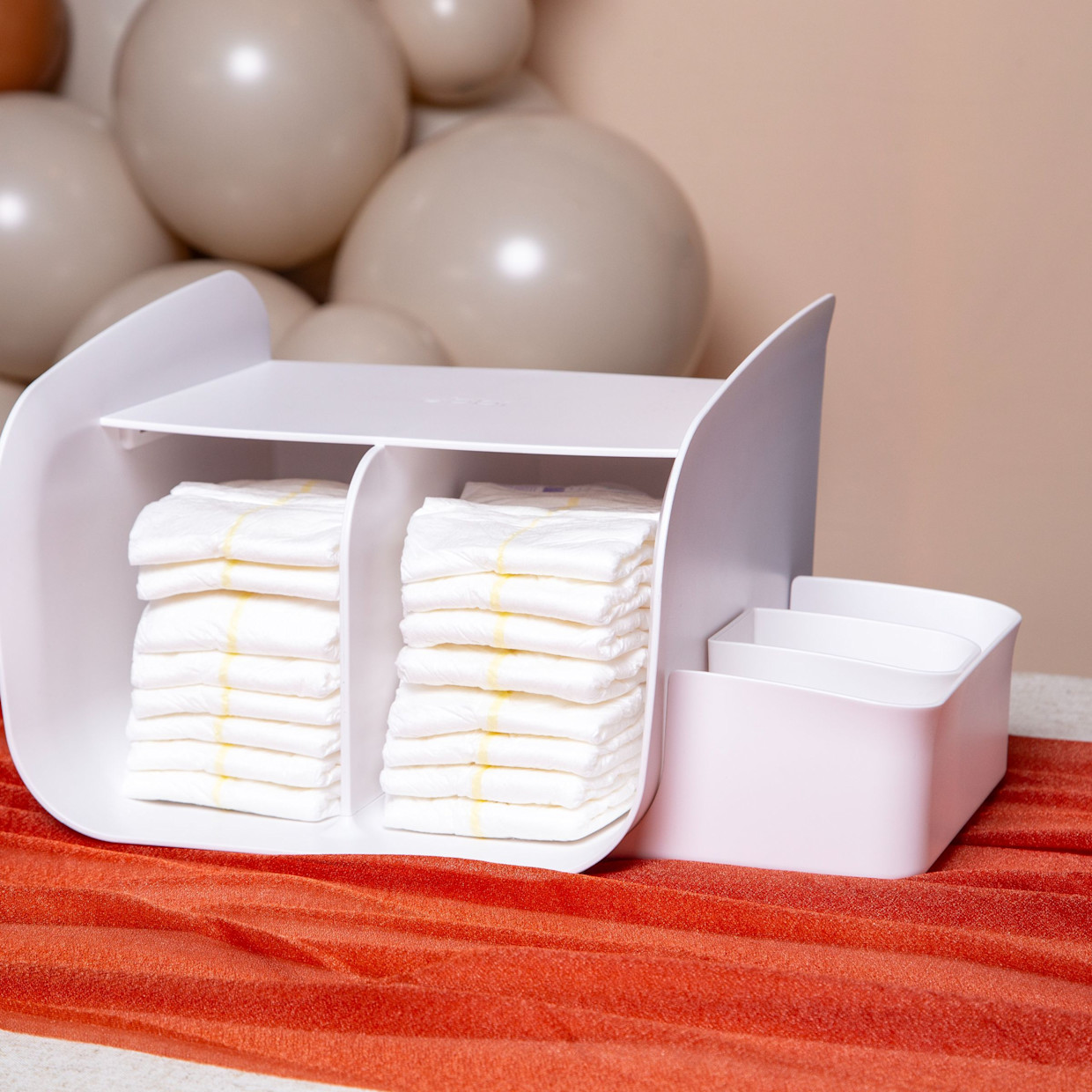 Ubbi Table Top Diaper Caddy.