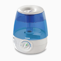 Vicks Filter-Free Ultrasonic Humidifier, Recommended by Pediatricians*, 1.2 Gal Ultrasonic Cool Mist Humidifiers for Bedrooms & Kids Rooms, Works with Vicks VapoPads