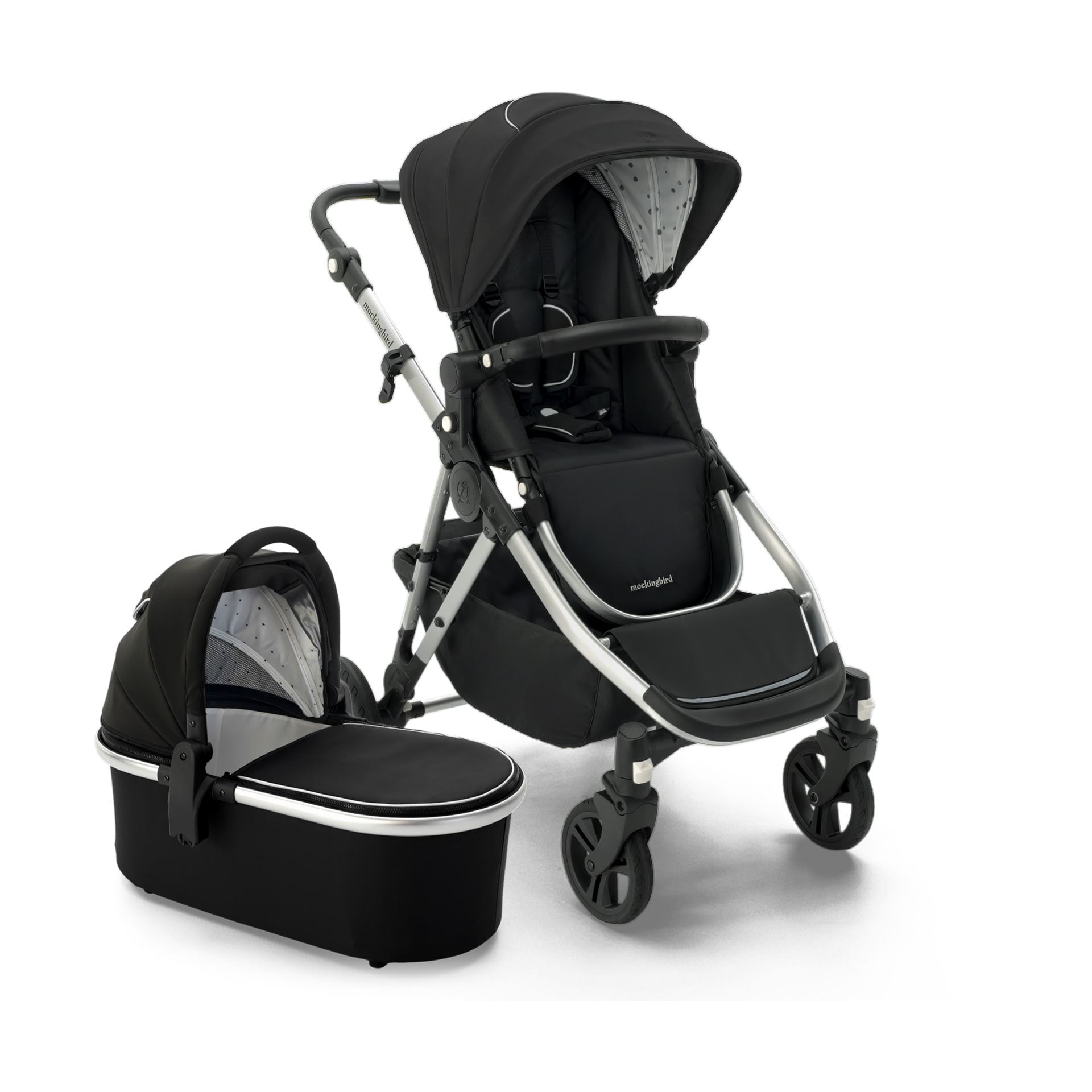 Thumbnail of Black/Watercolor Canopy With Black Leather