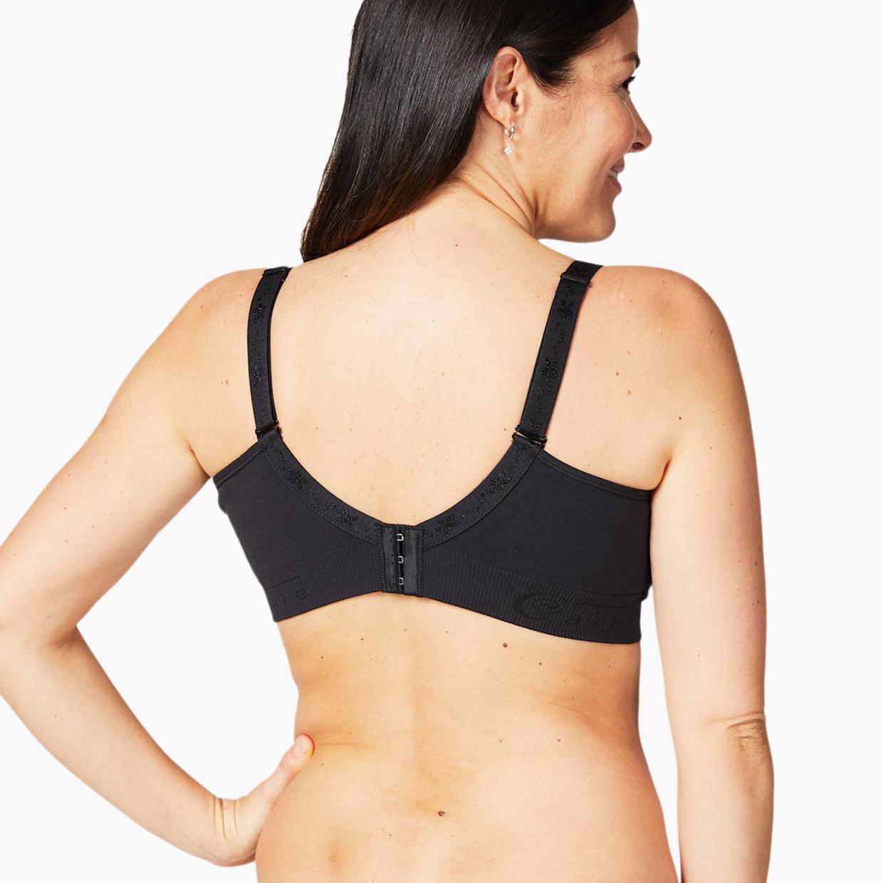 Cake Maternity Rock Candy Seamless Nursing Bra - Black, Small.
