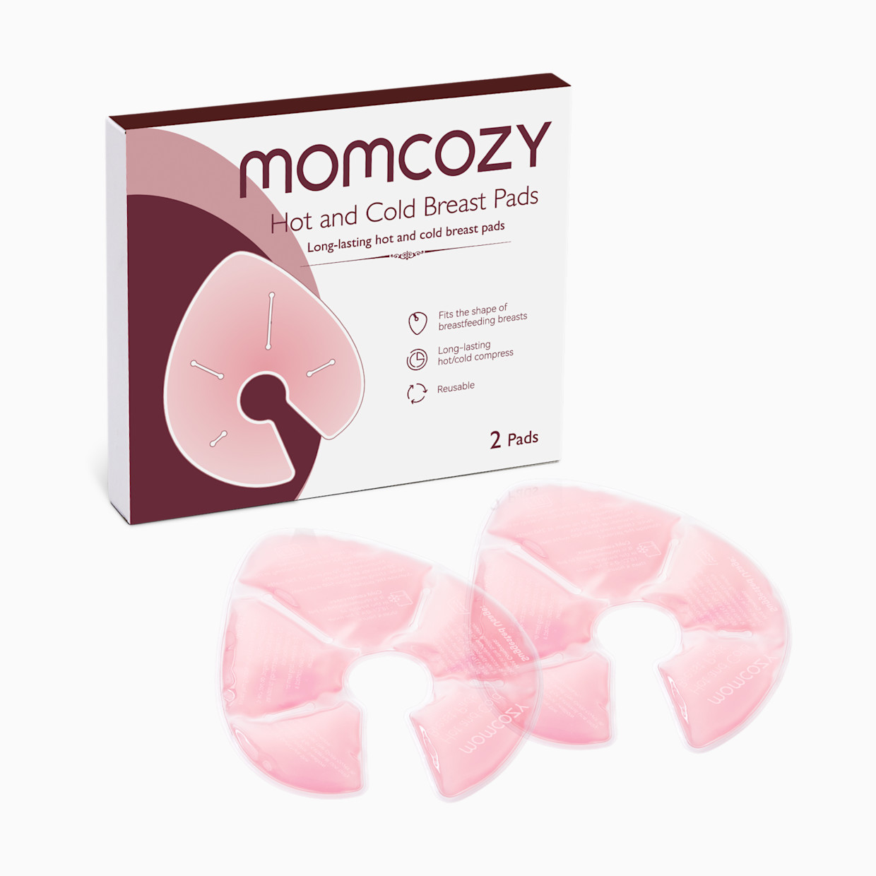 Momcozy Large Reusable Breast Therapy Pack (2 Pack).