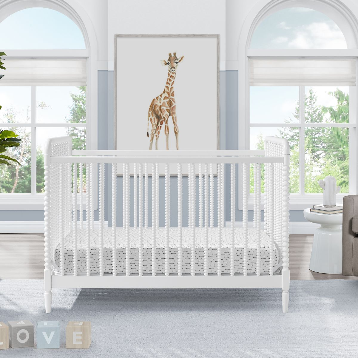 Delta Children Saint 4-in-1 Convertible Crib - Bianca White.