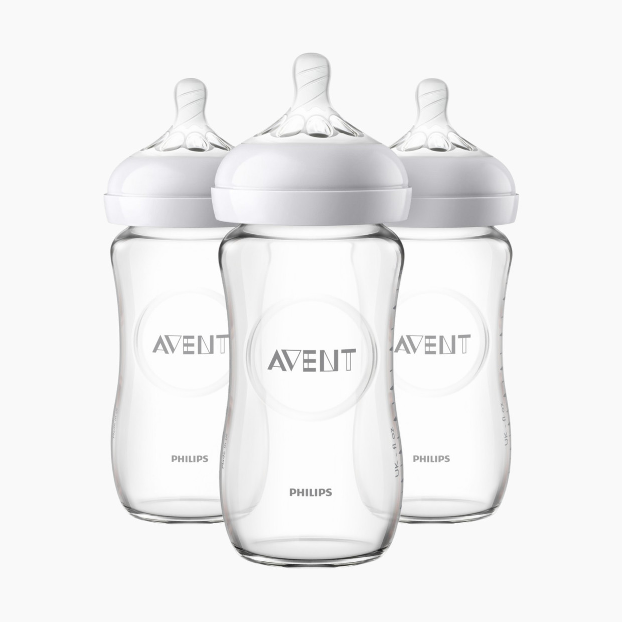 Philips Avent Natural Glass Bottle - Clear, 8 oz, 3.