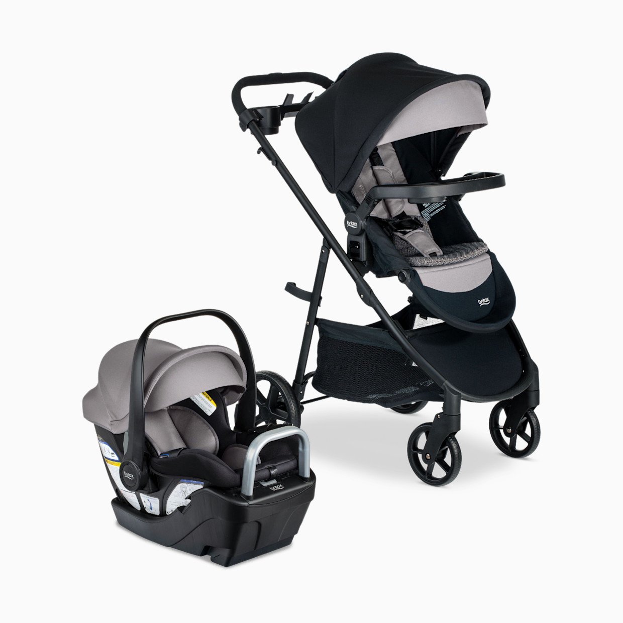 Britax Willow Brook S+ Travel System - Graphite Onyx.