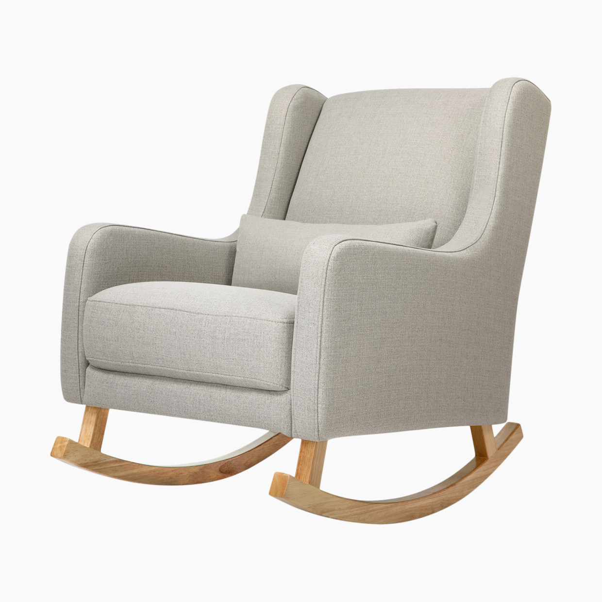 babyletto Kai Rocker Chair - Performance Grey Eco Twill/Light Legs.