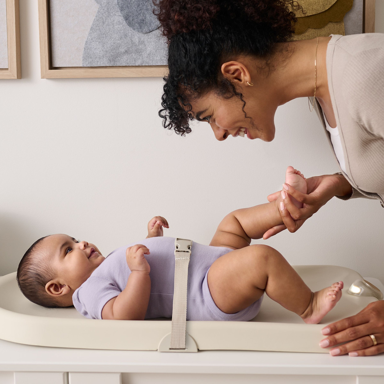 Skip Hop Nursery Style Light-Up Changing Pad.