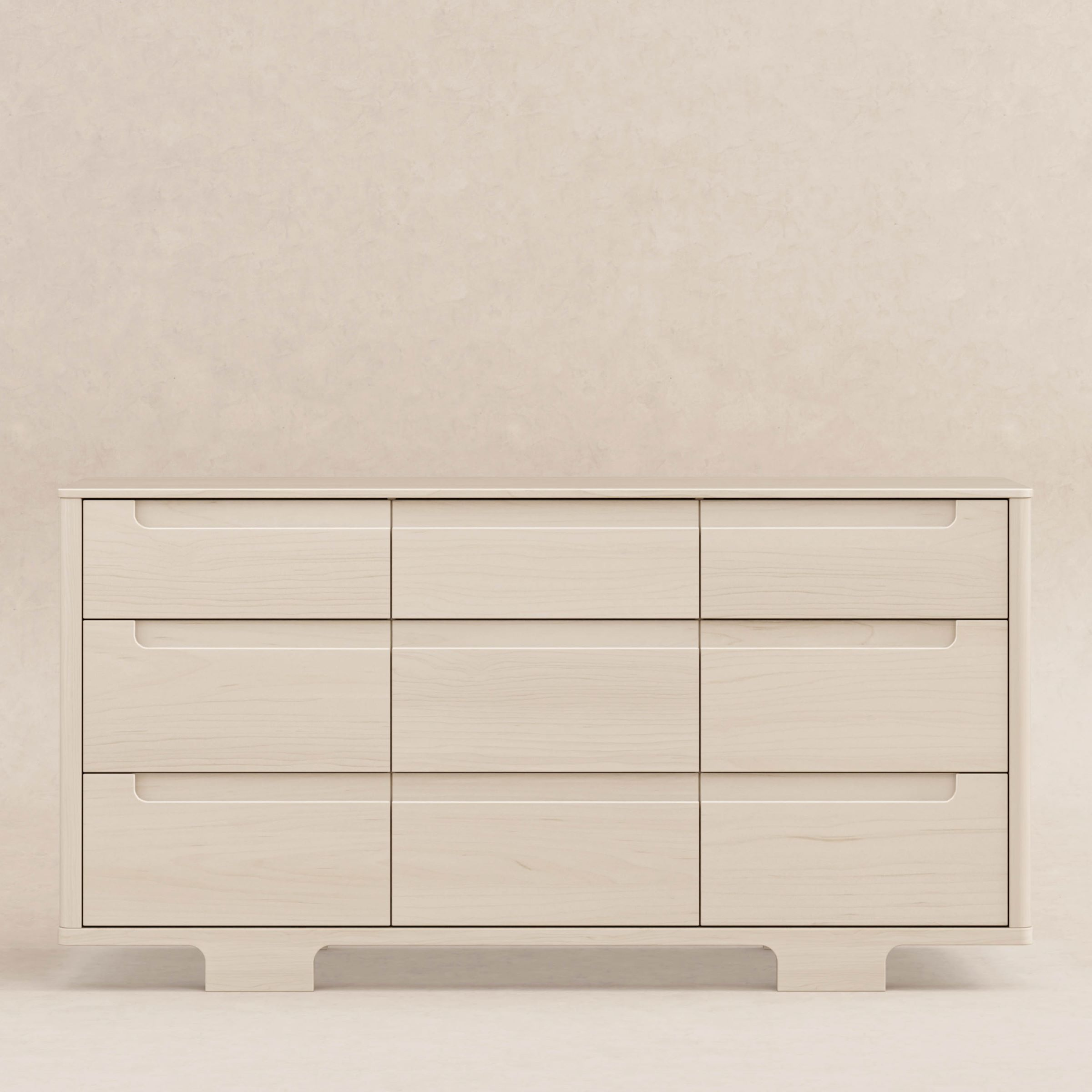 babyletto Yuzu 9-Drawer Assembled Dresser - Washed Natural.
