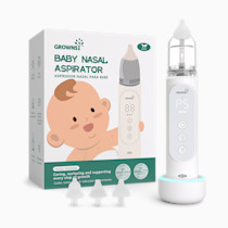 GROWNSY Nasal Aspirator for Baby, Upgraded 5 Suction Levels Baby Nose Sucker, IPX7 Waterproof Electric Nose Suction for Baby, Booger Sucker for Toddlers with Automatic Cleaning &Music &Light Functions