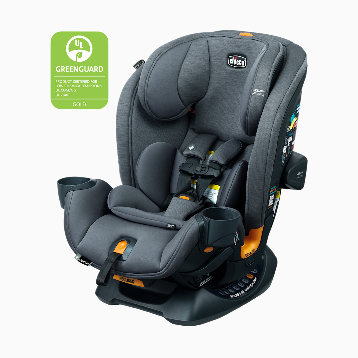 Chicco OneFit LX ClearTex All-in-One Car Seat - Smoke.