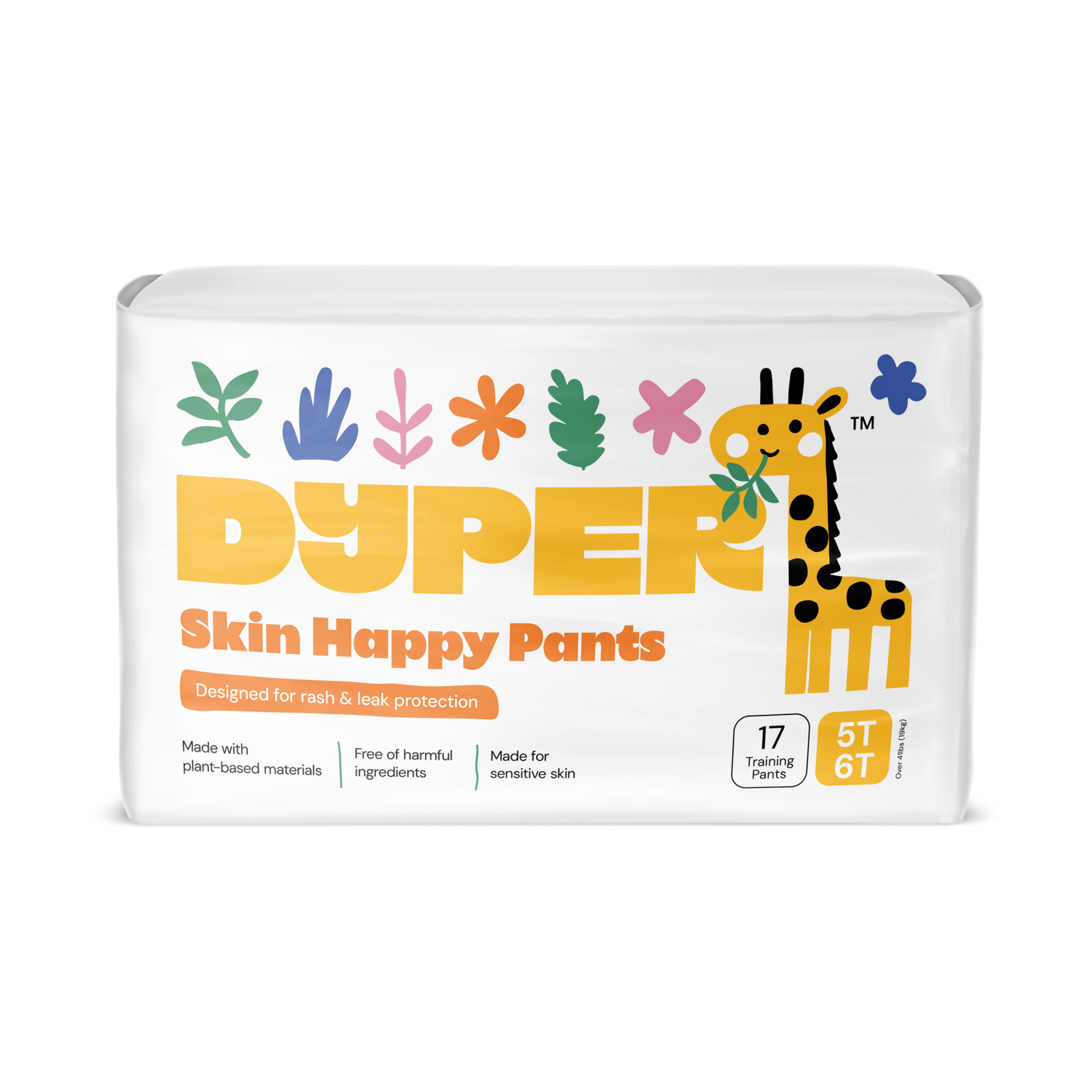 DYPER Skin Happy Training Pants - Monthly Box - Size 5 T-6 T, 4.
