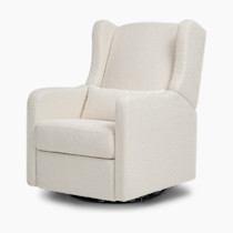 DaVinci Carter’s Arlo 270° Swivel Rocker Recliner Chair - GREENGUARD Gold, FSC & Certi-PUR US Certified - Ultra Comfy Nursery Glider Recliner - Glider Rocking Chair for Nursery and Living Room, Ivory