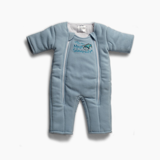 Baby Merlin's Magic Sleepsuit Microfleece Swaddle Transition Product - Blue, 3-6 Months.