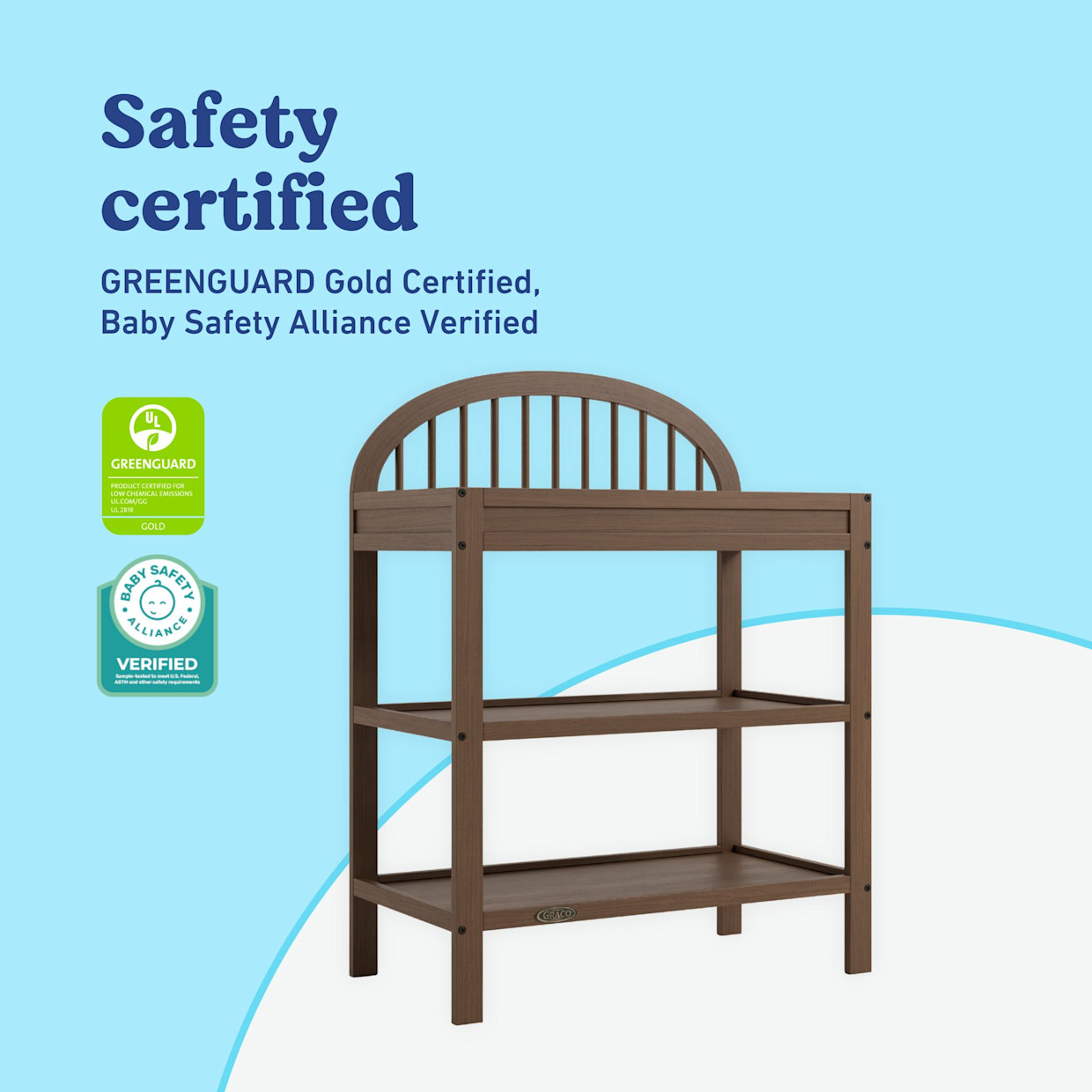 Graco Olivia Changing Table - Hazelnut.