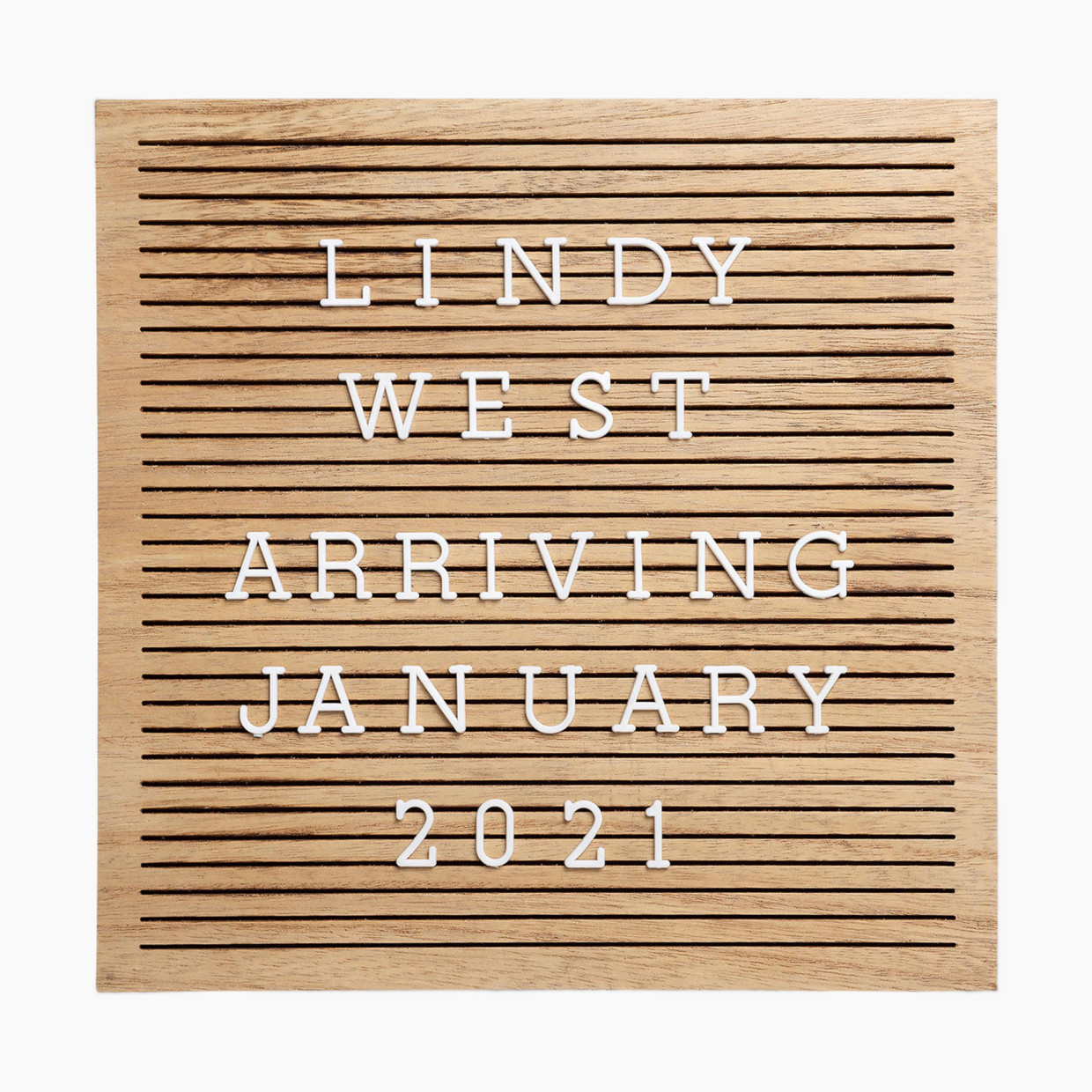 Pearhead Natural Wood Letterboard.