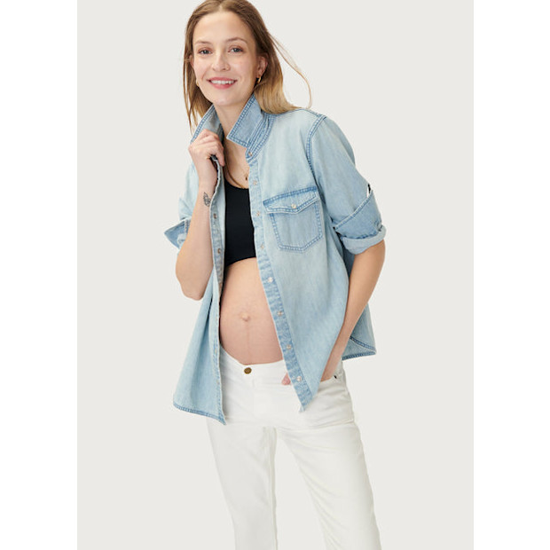 Hatch Collection The Denim Maternity Shirt.