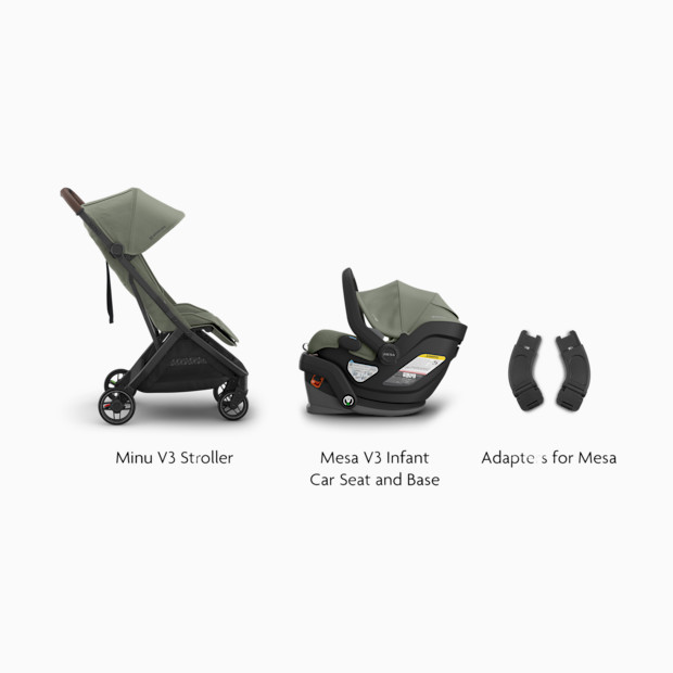 UPPAbaby Minu V3 Stroller, Mesa V3 & Car Seat Adapters.