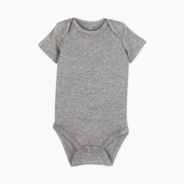 Honest Baby Clothing 5-Pack Organic Cotton Short Sleeve Bodysuit - Pattern Play, 12 M, 5.