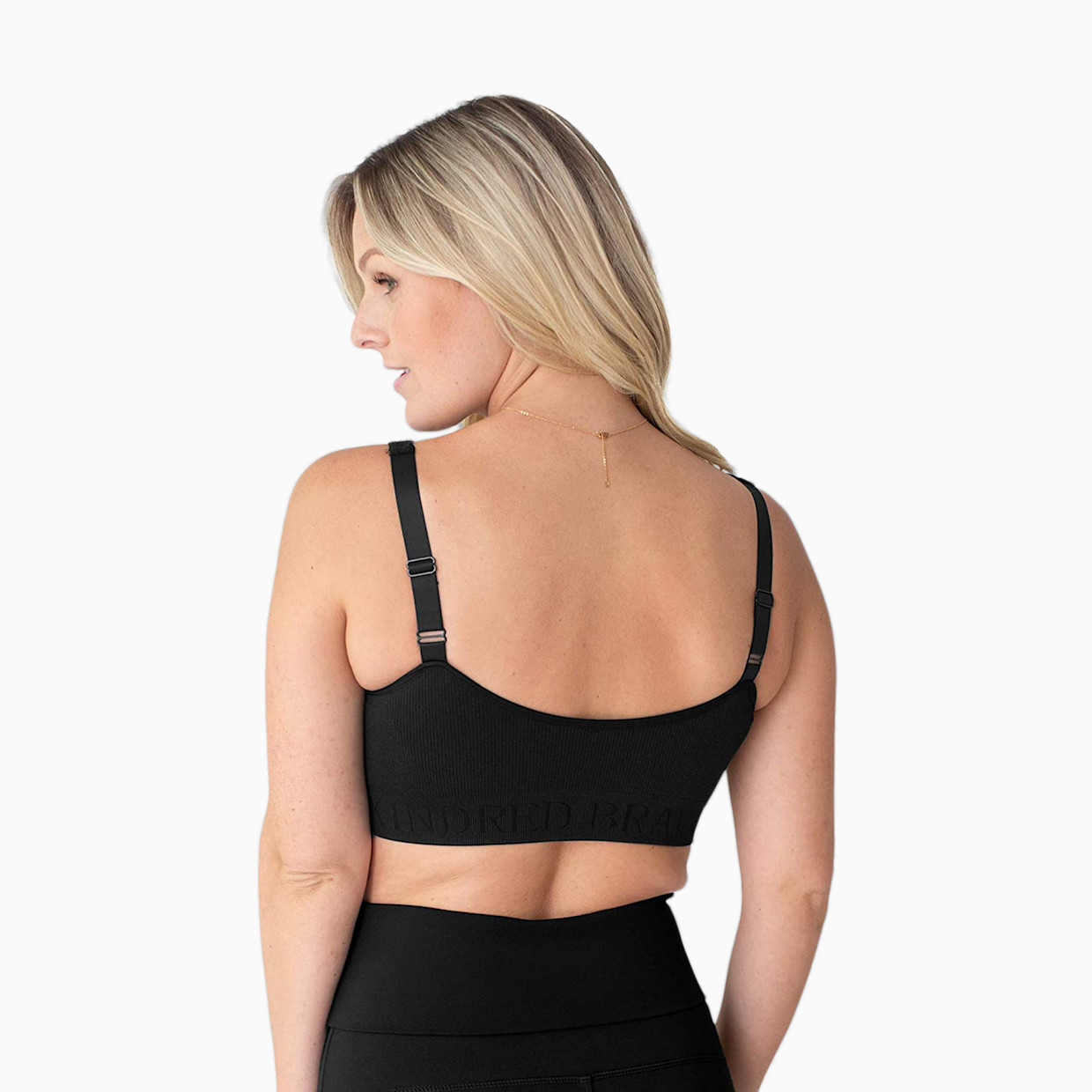 Kindred Bravely Sublime Adjustable Crossover Nursing Bra For Breastfeeding - Black, 1X.