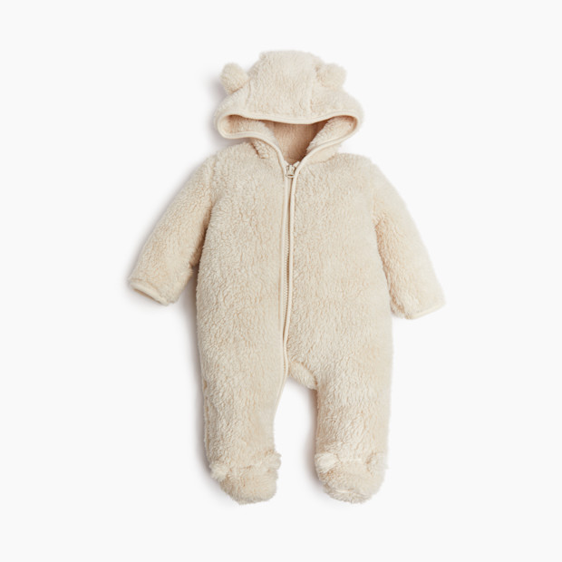 Small Story High-Pile Fleece Bunting - Oat, 0-3 M.