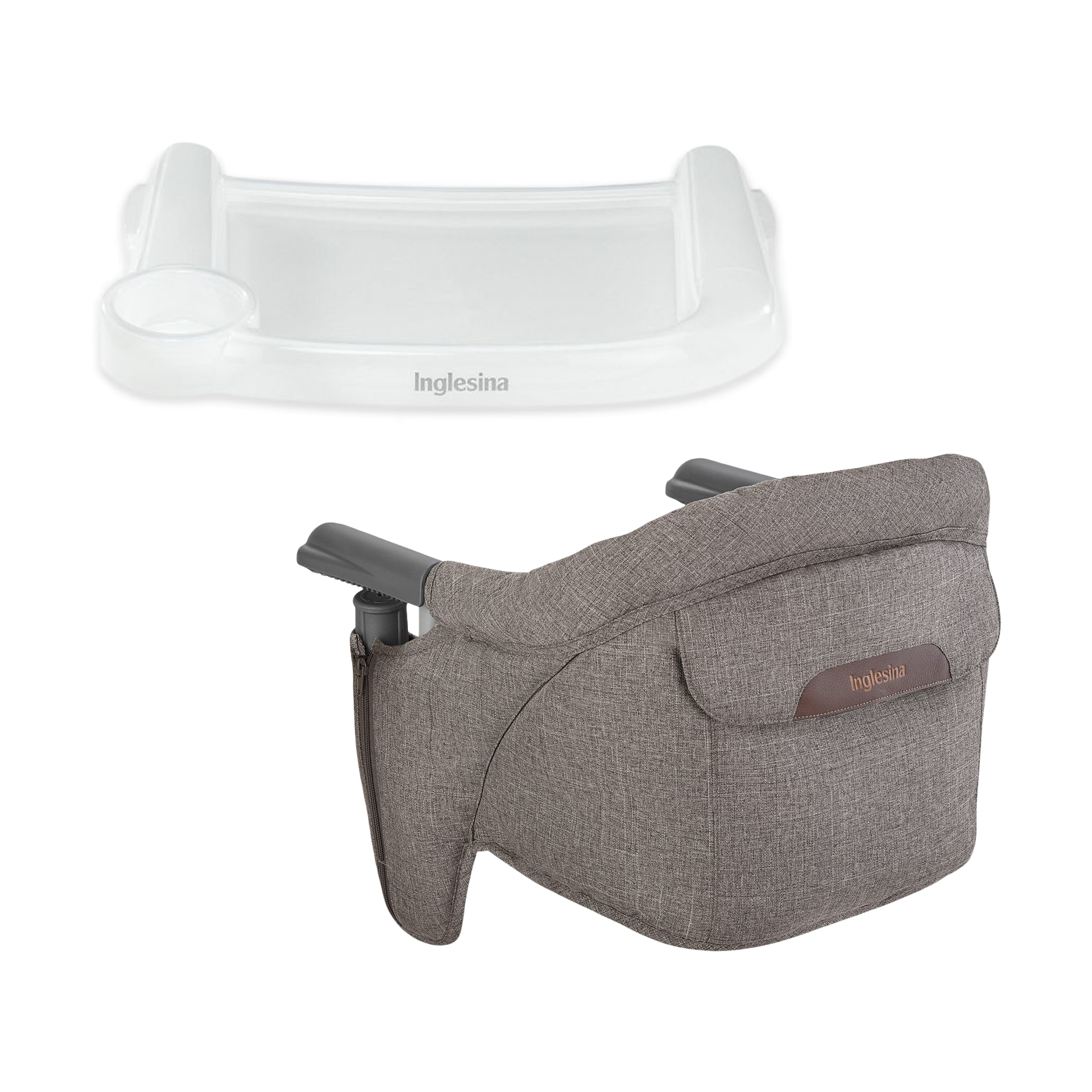 Inglesina Fast Table Chair with Dining Tray Plus - Mineral Gray Melange