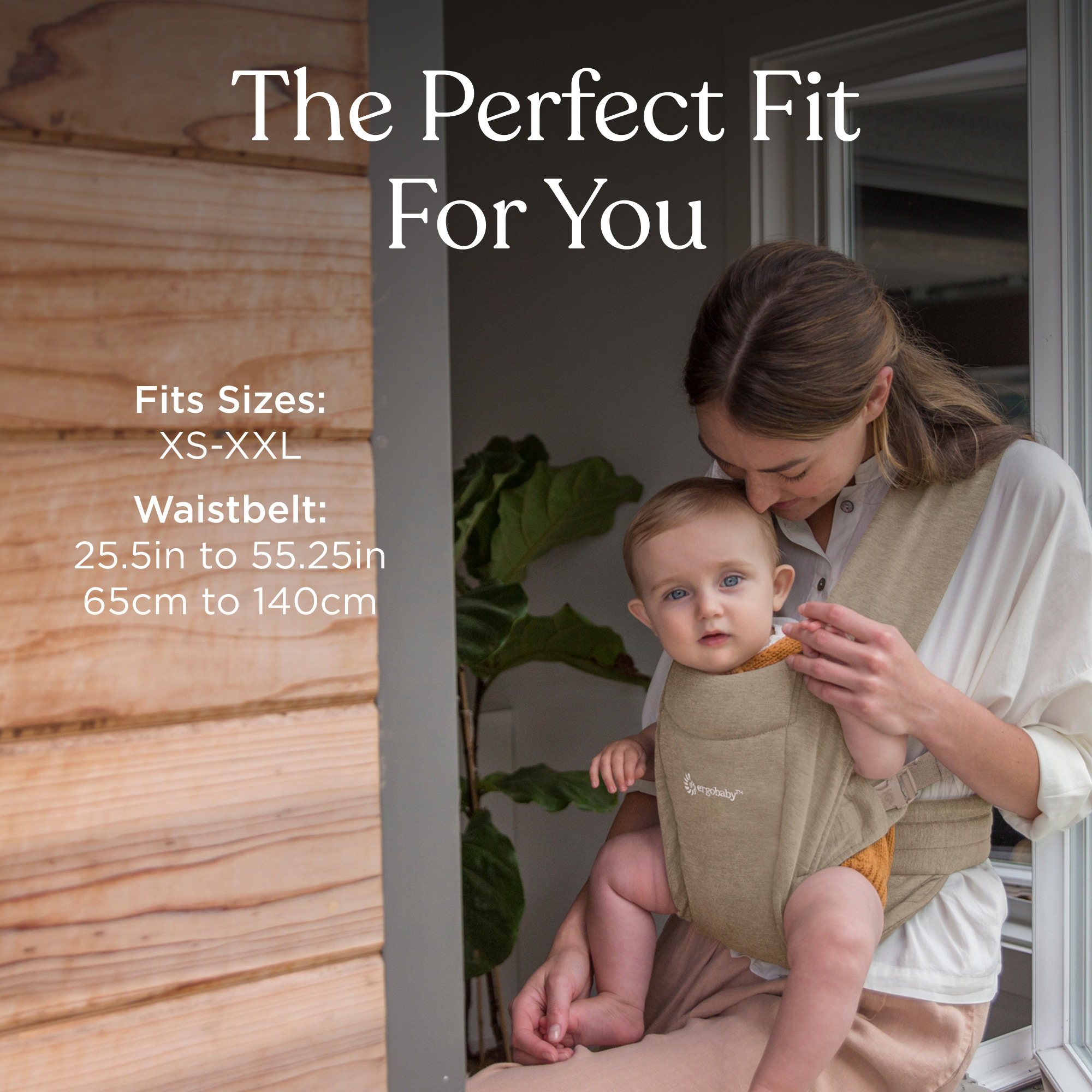 Ergobaby Embrace Baby Carrier - Soft Olive.