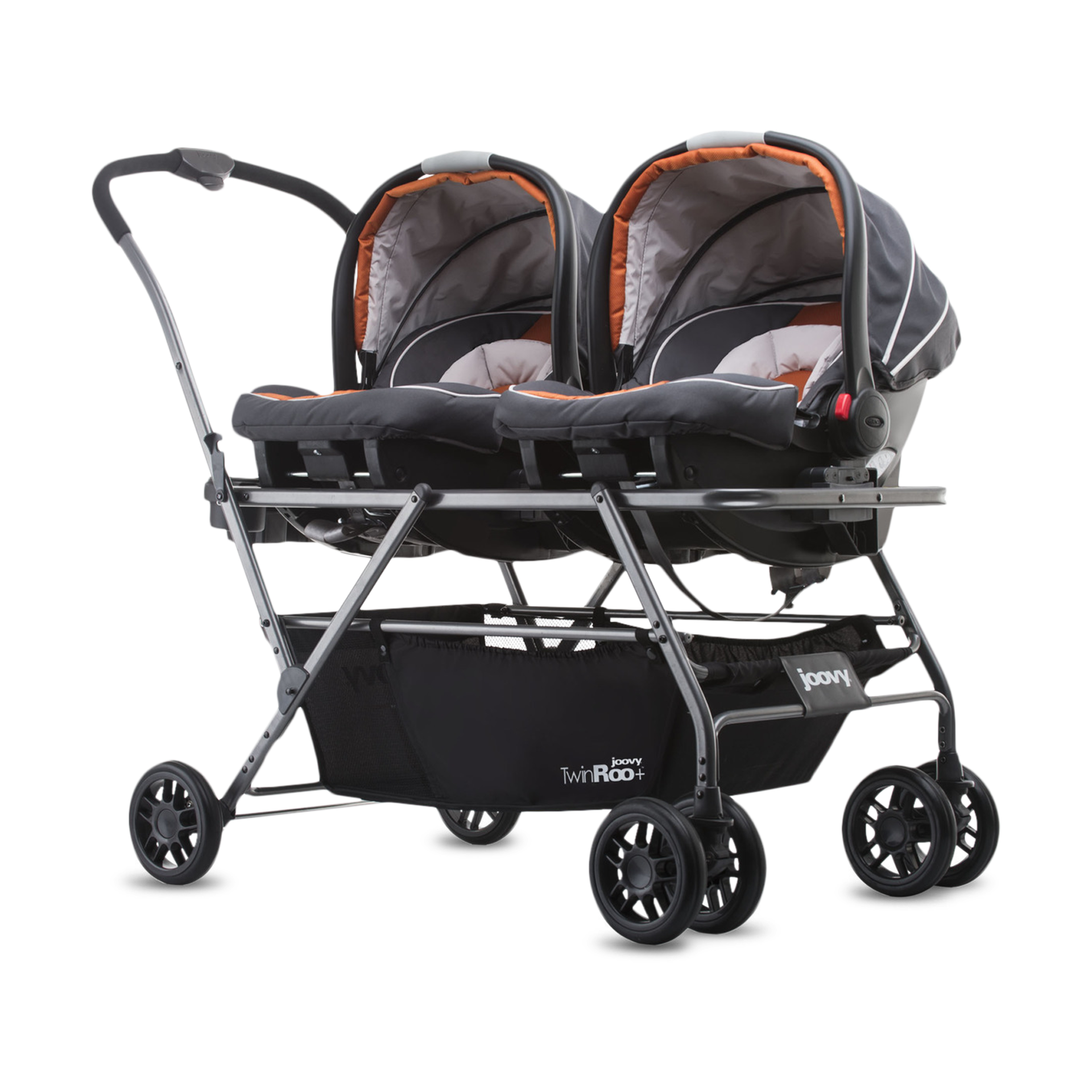 double stroller with car seats for twins