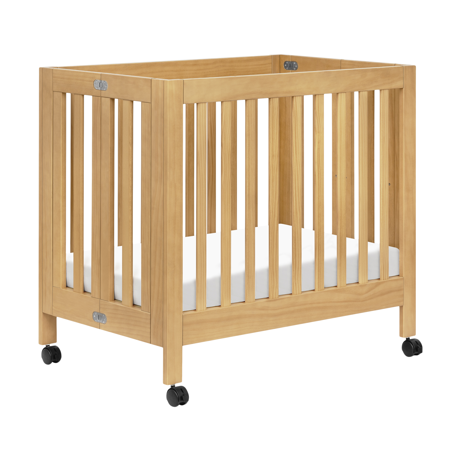 babyletto Origami Mini Crib - Honey.