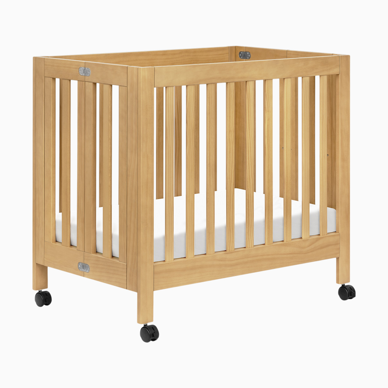 babyletto Origami Mini Crib - Honey.