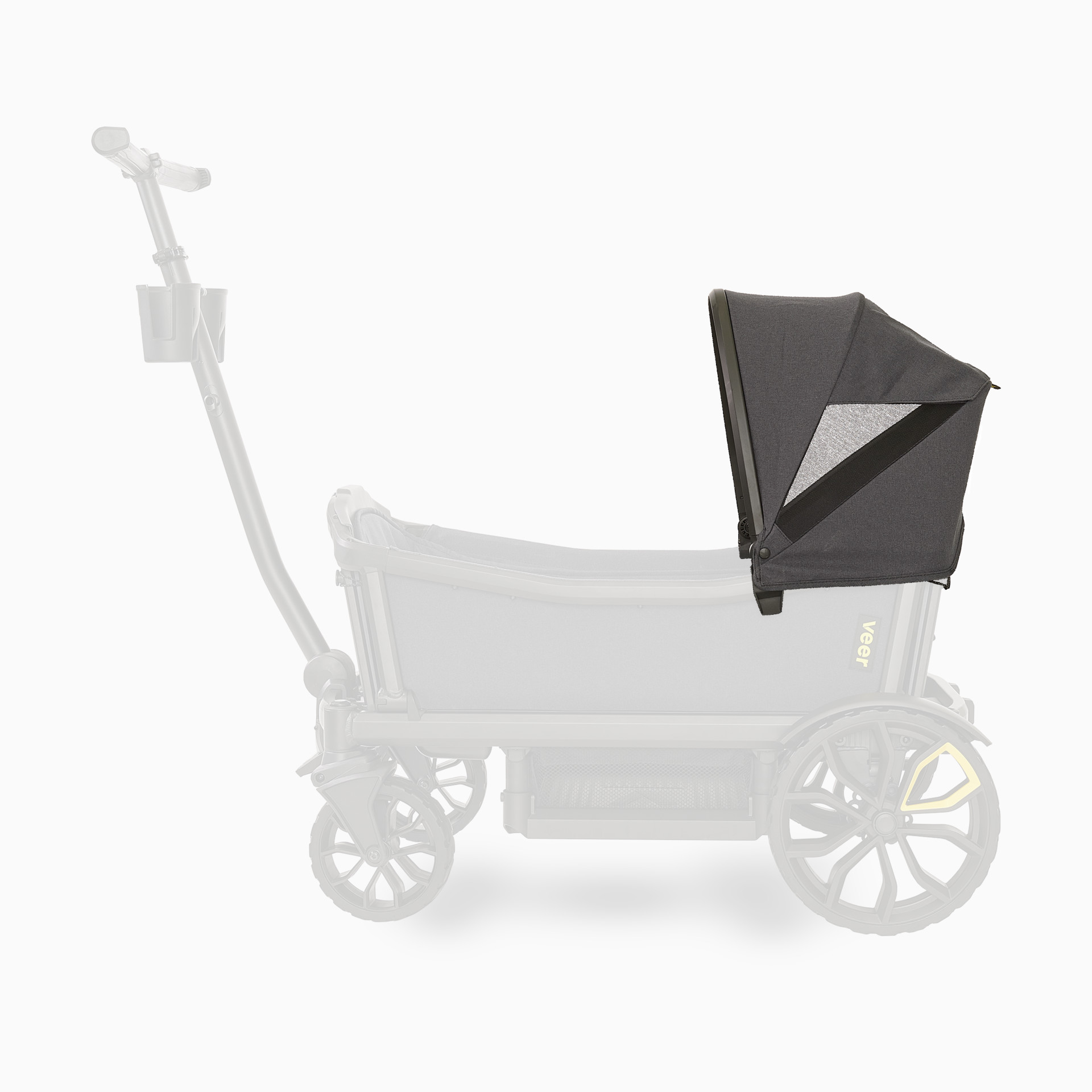 Veer Cruiser Wagon Retractable Canopy - Gray | Babylist Shop