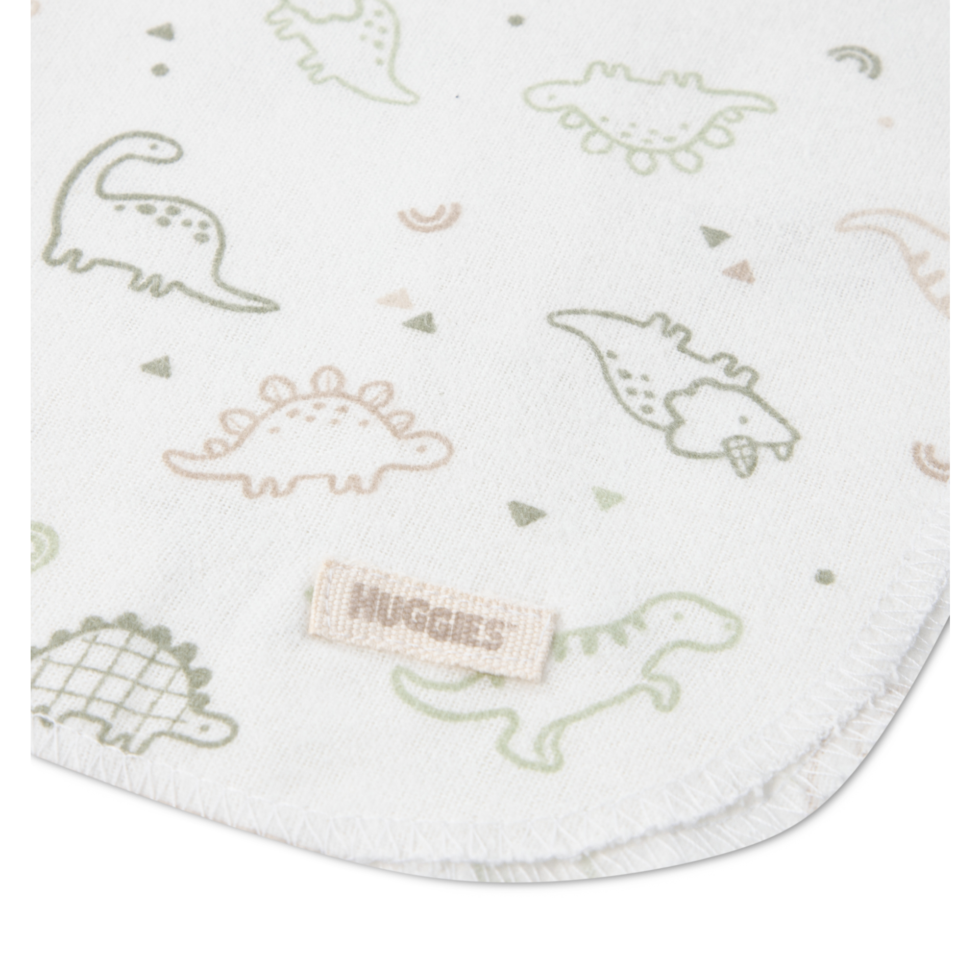 Huggies 4-Piece Flannel Receiving Blanket - Celadon Green.