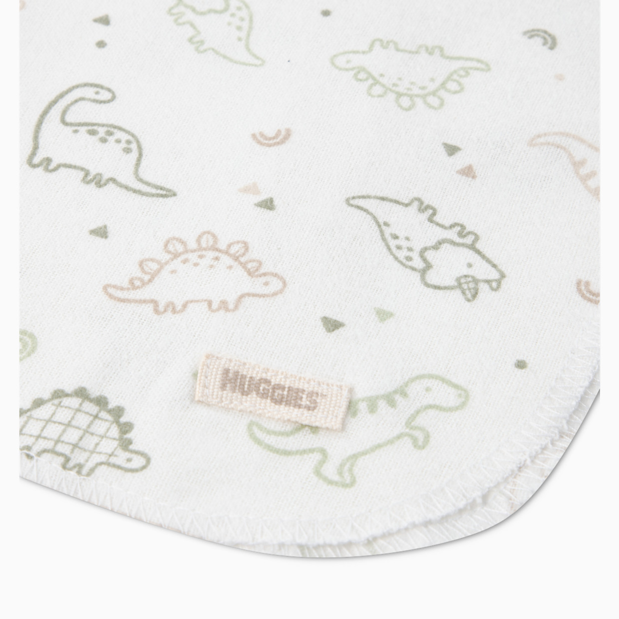 Huggies 4-Piece Flannel Receiving Blanket - Celadon Green.