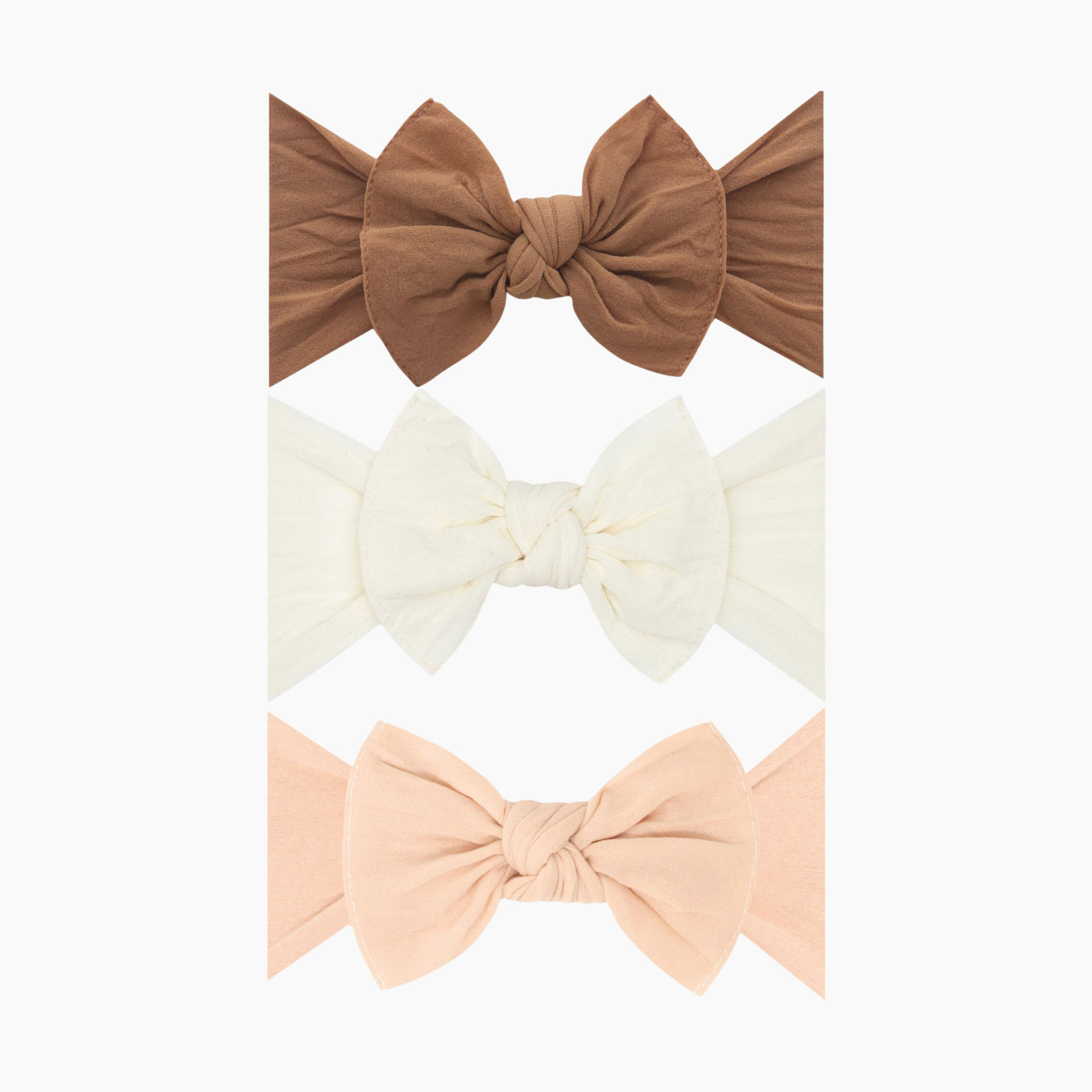 Baby Bling Classic Knot Headband Set (3 pack) Camel/Oatmeal