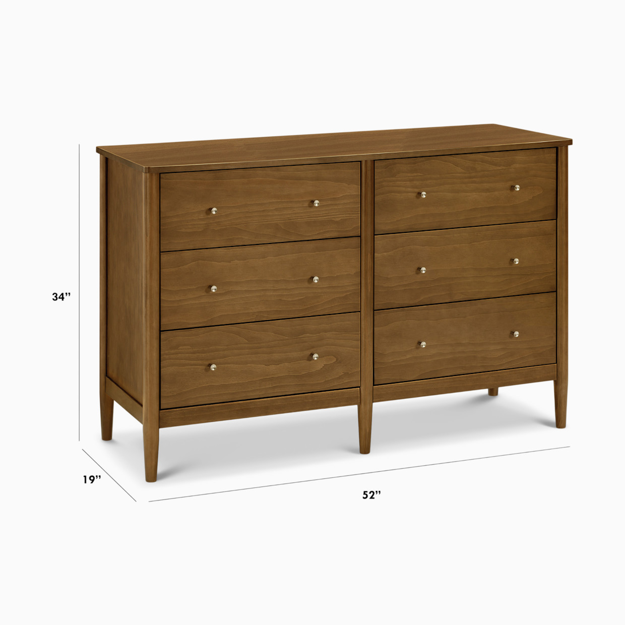 daVinci Frem 6-Drawer Dresser - Walnut.