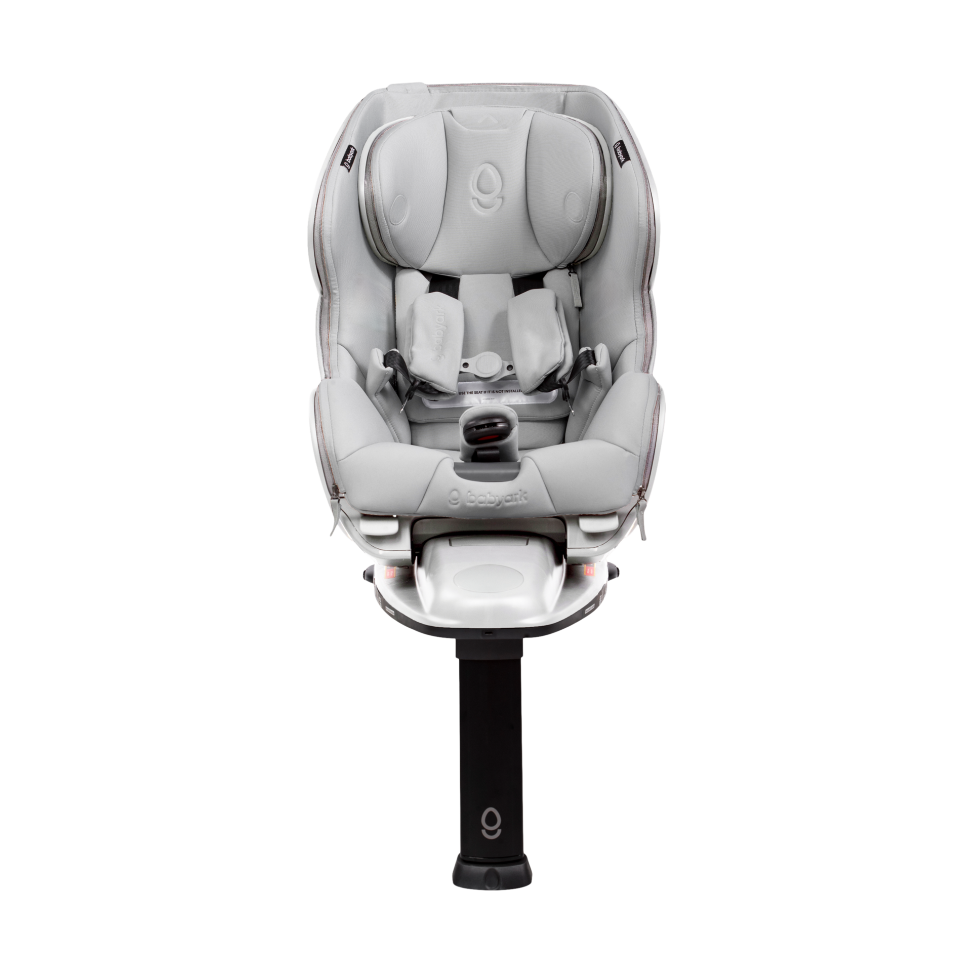 babyark Smart Convertible Car Seat - Eggshell White/Glacier Ice.