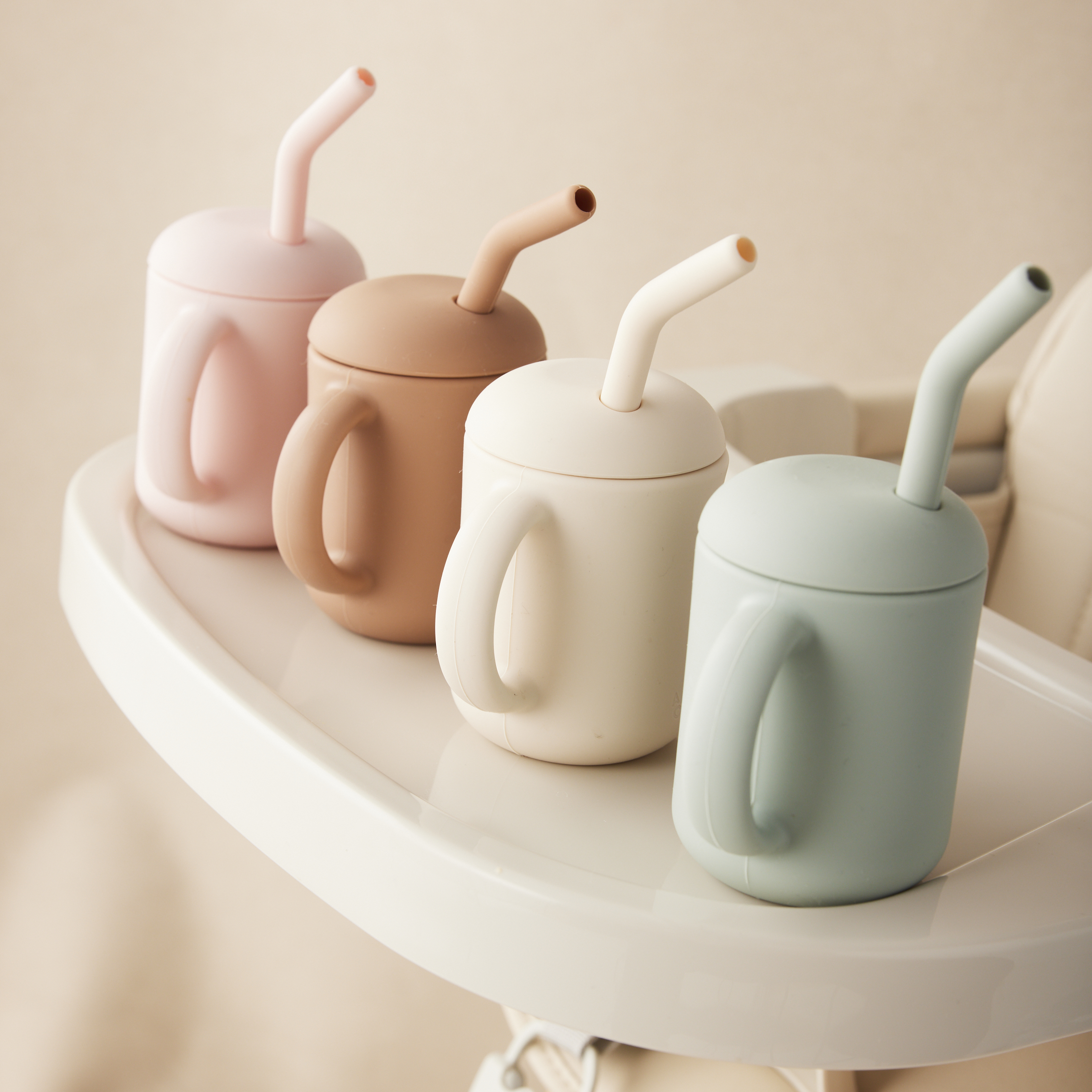 AEIOU Sippy Cup with Straw - Petal.