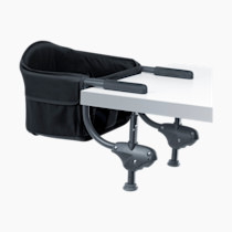 Chicco Caddy Hook-On Chair, Portable High Chair for Babies and Toddlers, for Children up to 37 lbs., Lightweight, Compact Fold | Black/Black