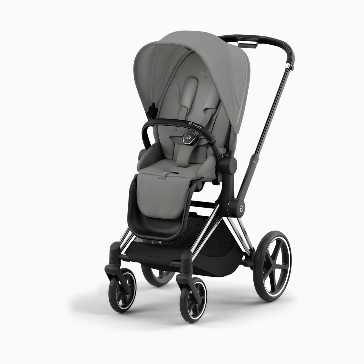 Cybex PRIAM 4 Stroller - Mirage Grey/Chrome Frame.