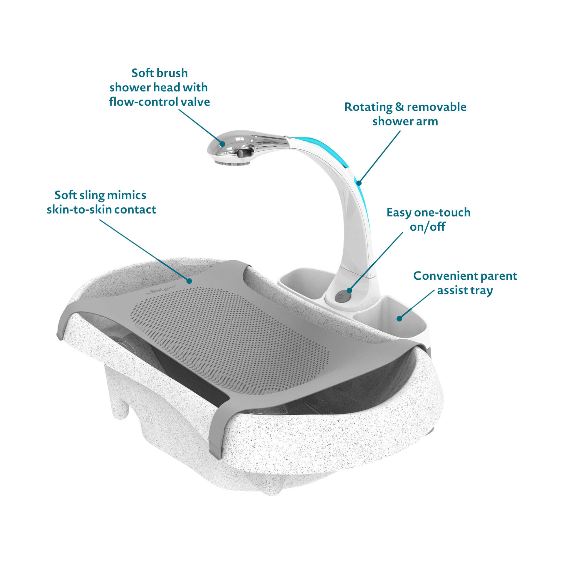 The First Years Rain Shower Baby Spa and Tub.