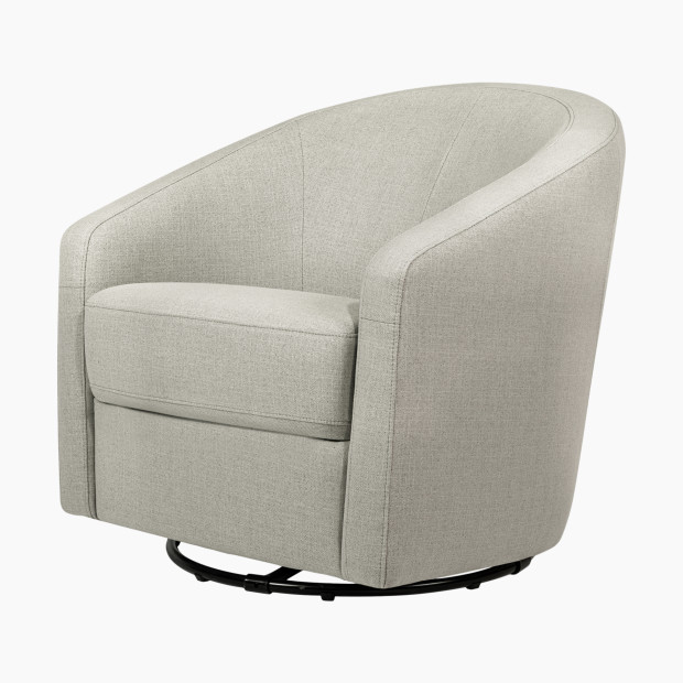 babyletto Madison Eco Twill Swivel Glider - Grey Eco Twill.