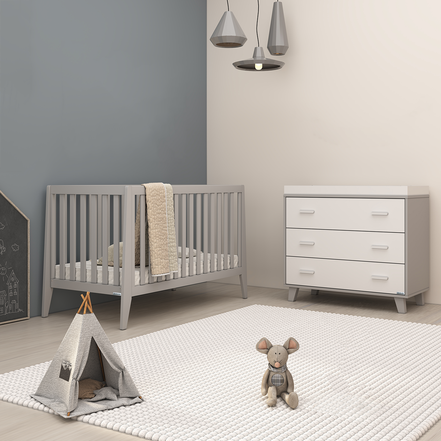 dadada Removable Changing Tray for the Lala Dresser - White.