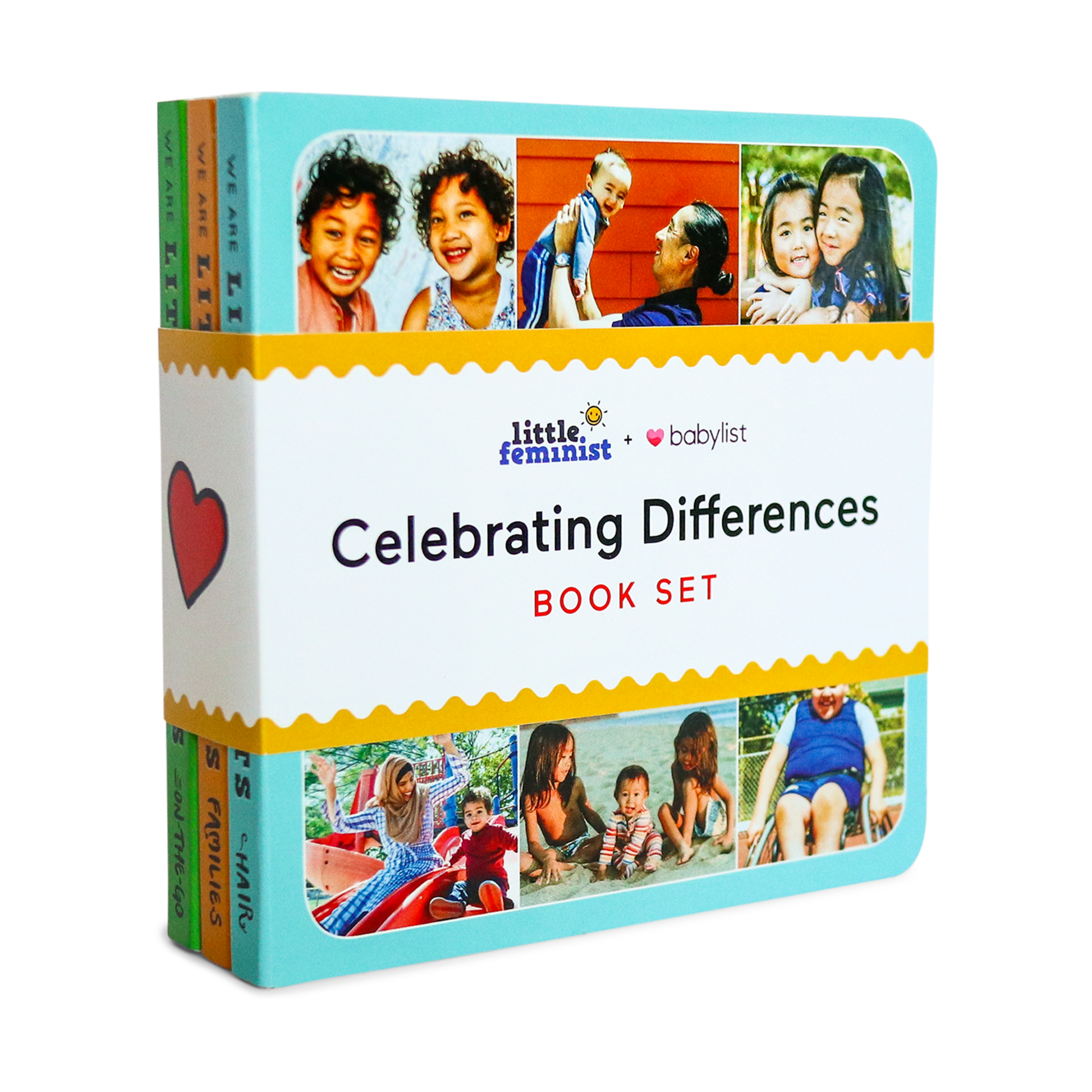 Little Feminist Celebrating Differences Book Set - Families, Hair And On-The-Go.