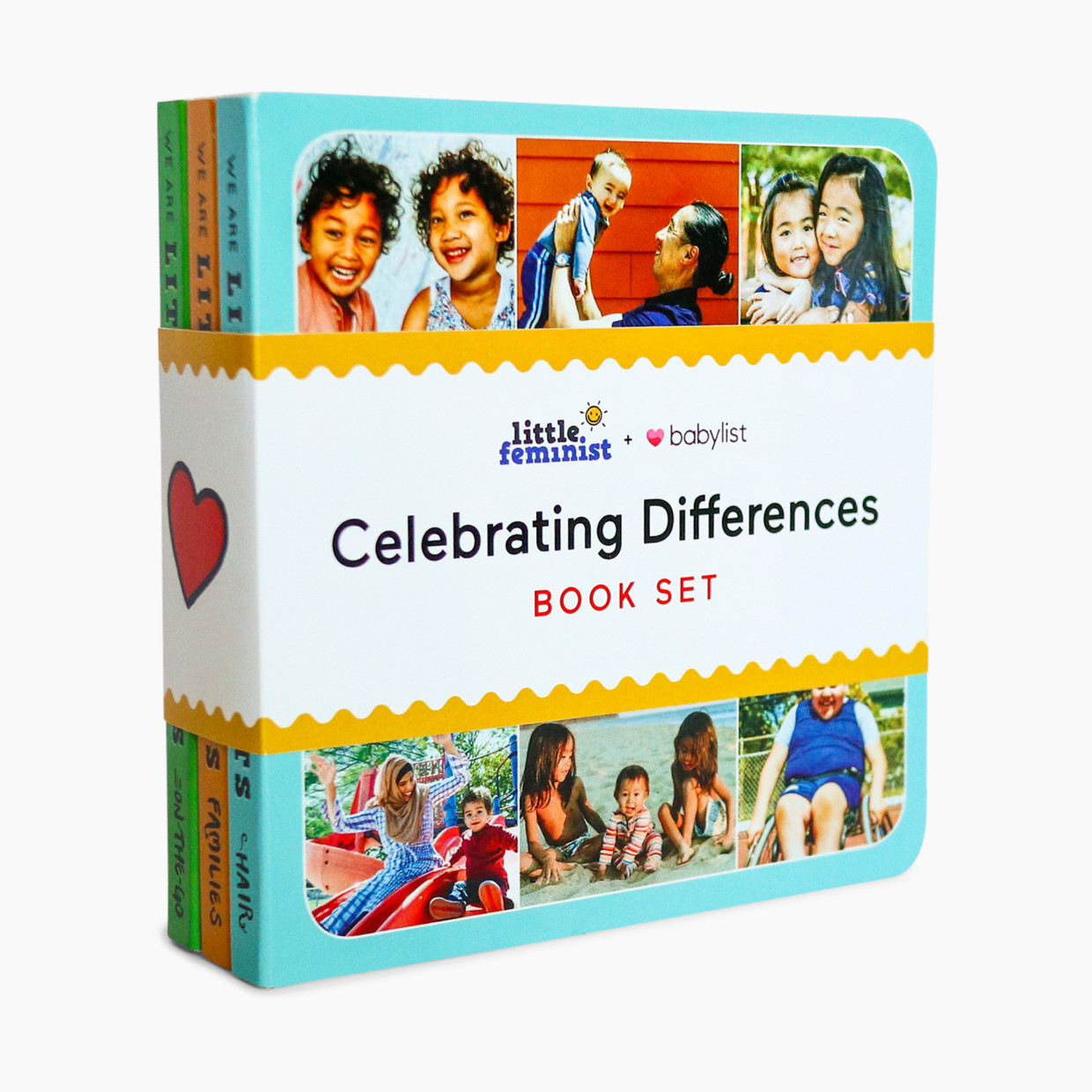 Little Feminist Celebrating Differences Book Set - Families, Hair And On-The-Go.